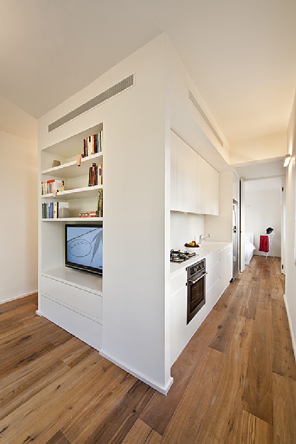дизайн гостиной и кухни в маленькой квартире