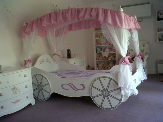 кровать для девочек карета