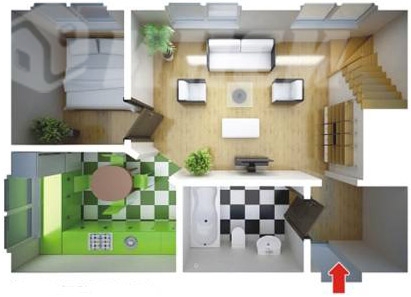 Быстровозводимый дом для индивидуальной застройки план первого этажа