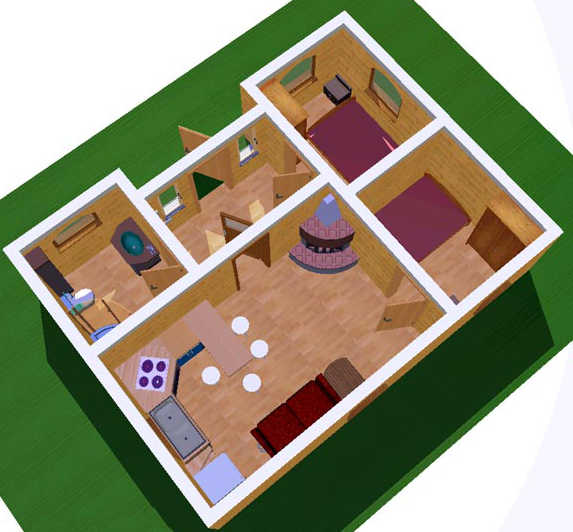 План Дом из бытовок